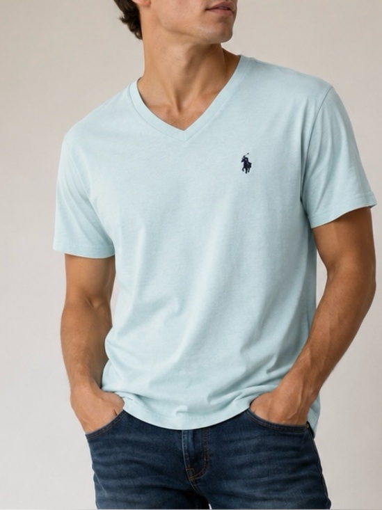 U.S. Polo Assn. Other - U.S. Polo Assn. Mint Green Embroidered V-Neck Tee | Size M